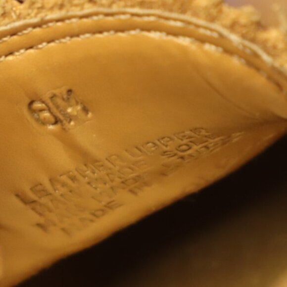 HEELED PENNY LOAFERS 8 Michelle D Tan Brown Camel Academia Classic Office Work - Picture 11 of 12